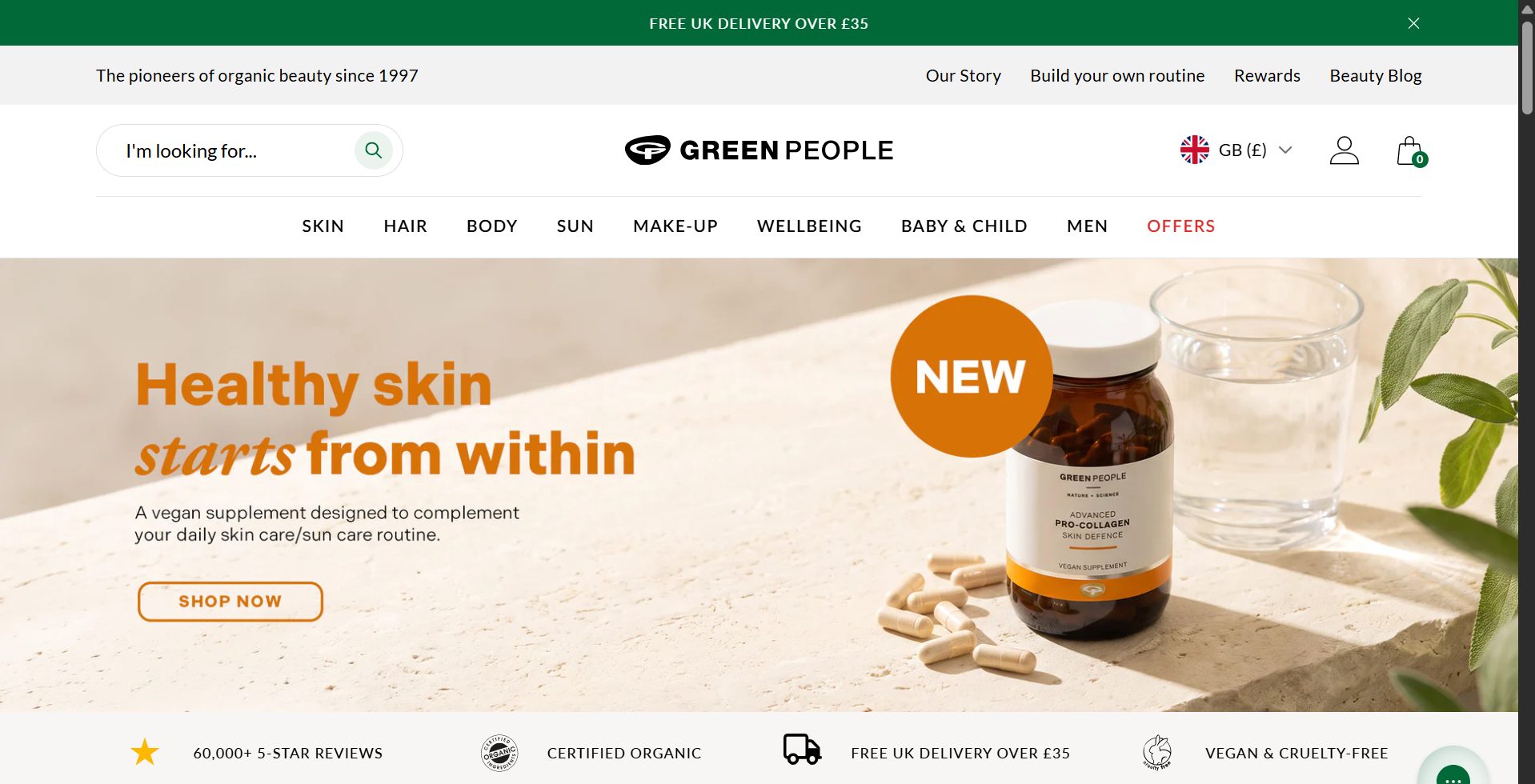 Green People website